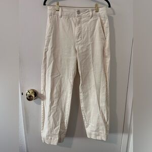 Everlane Women’s Organic Cotton Straight Leg Pant in Bone Denim Trouser 6